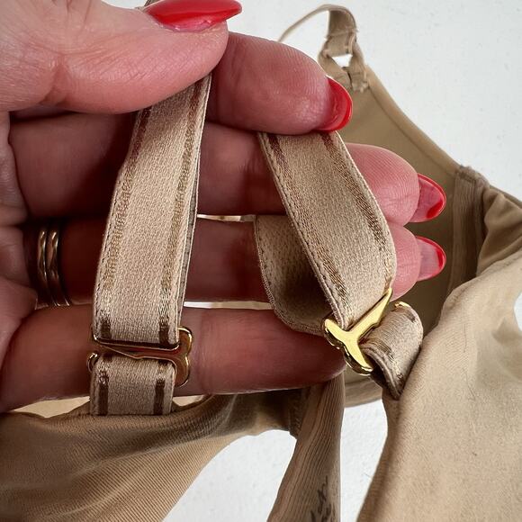 Soma 32A Bra Embraceable Tailored Push Up Underwired Adjustable Straps Beige Tan - Picture 7 of 14